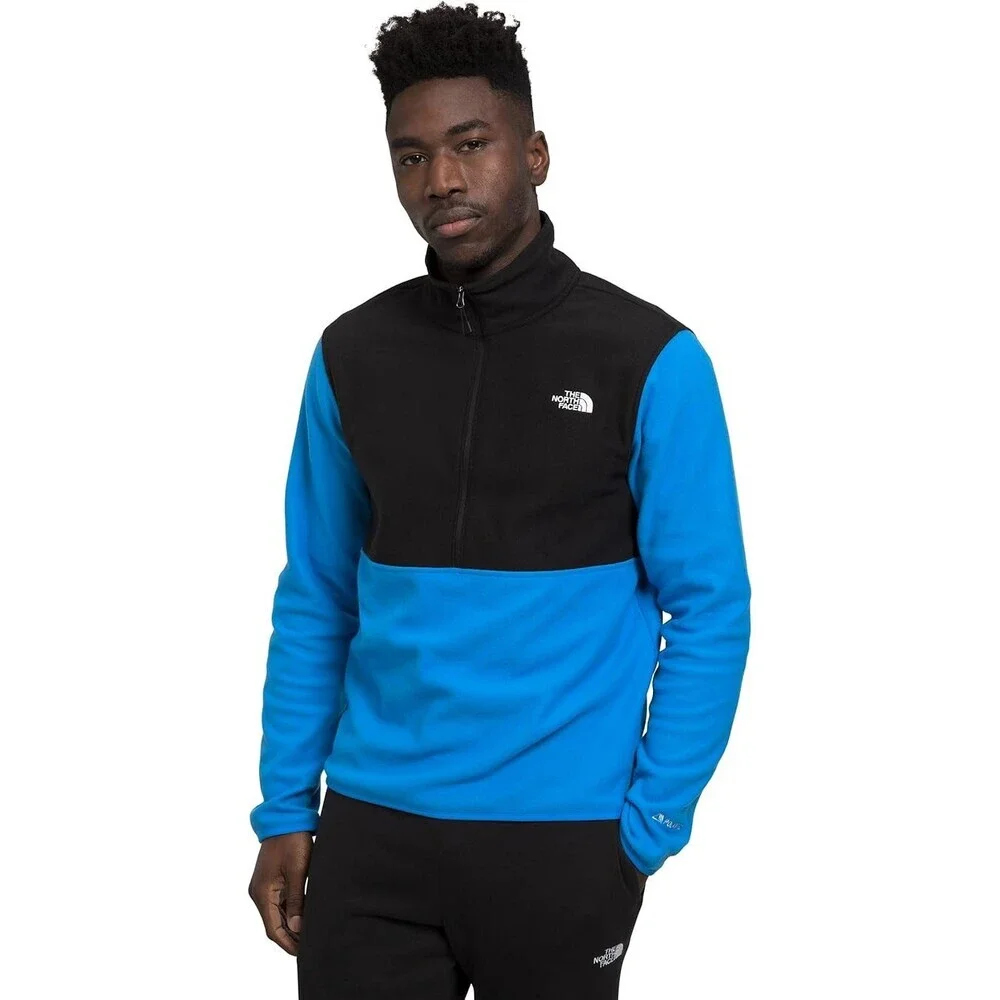 The North Face Alpine Polartec Fleece Jackets Mens XL Blue Black Full Zip DDR236